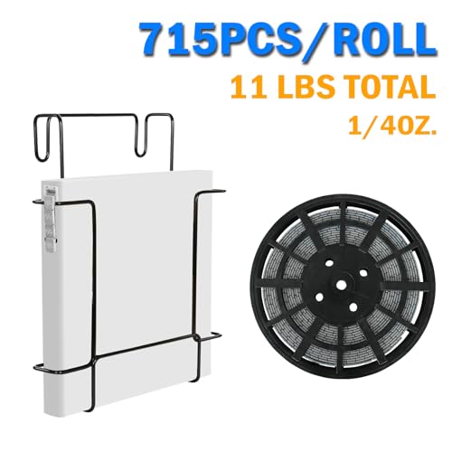 1/4oz Adhesive Stick on Wheel Weights, 715pcs, Gray - color: Silver-1