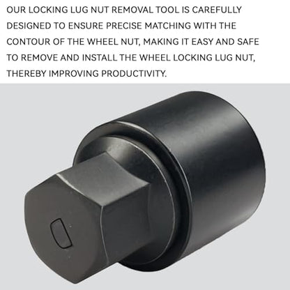 D-Wheel Lock Key Locking Lug Nuts Key Removal Tool for Toyota Lexus Tacoma, Anti-Theft Wheel Lock Lug Nut Bolt Screw Remover Socket Adaptor, Tire Locking Lugnut Tool for Removal Installation