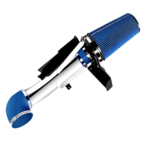 4" Cold Air Intake System Kit Compatible with 1999-2006 Chevy/GMC/Cadillac - color: Blue