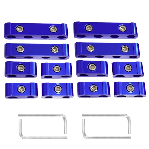 12-Piece Spark Plug Wire Separator and Holder Set(blue) - color: blue