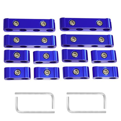 12-Piece Spark Plug Wire Separator and Holder Set(blue) - color: blue