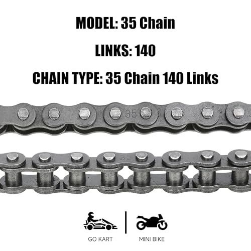 65 Tooth Sprocket 37mm Bore 35 Chain with 140 Links for CT100U DB30