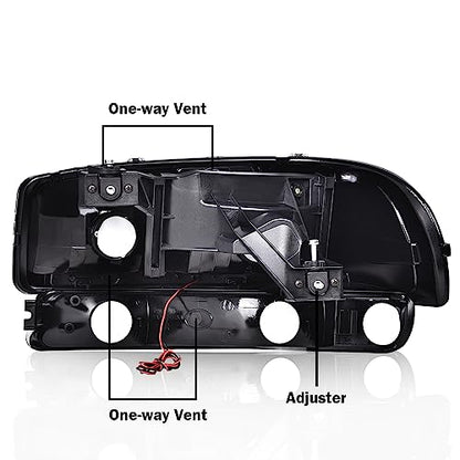G-PLUS LED Headlights Assembly Fit GMC Sierra 1500HD 2500HD 3500 1999-2007 - size: [LED Clear] 1999-2007 Sierra