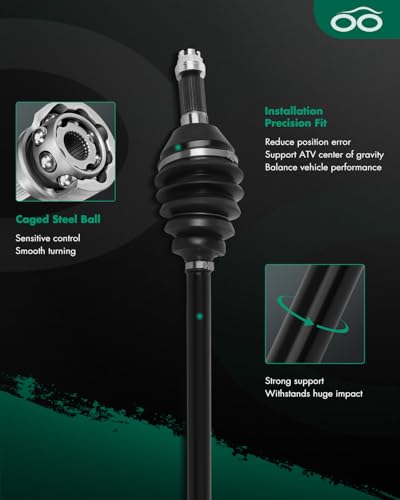 SCITOO Front CV Axle Shaft Assembly for Yamaha Grizzly 550 700 2007-2014 - size: Front Left Right