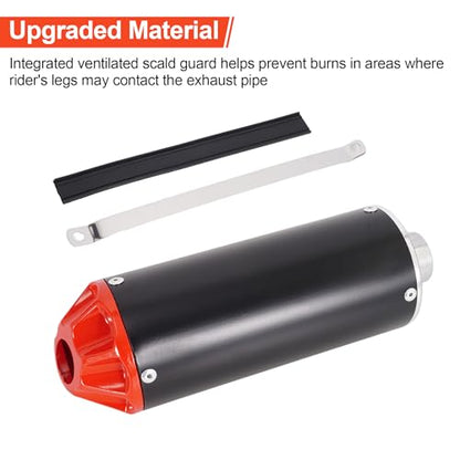 28mm Exhaust Muffler Pipe Kit Red for 70cc-125cc CRF50 XR50 Dirt Pit Bike