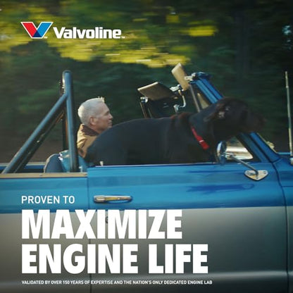 Valvoline High Mileage with MaxLife Technology 10W-30 Synthetic Blend Motor Oil 5 Quart - size: 5 qt (Pack of 1), style: High Mileage