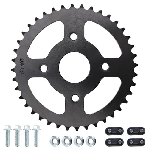 40/41/420 Chain Sprocket 40T Tooth Mini Bike Sprocket 40mm bore fit for Coleman CT200U CT200U-EX BT200X Baja Warrior Minibike TrailMaste Massimo MB165 MB200 Predator 196cc 200cc 212cc