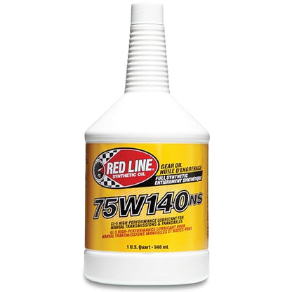 Red Line (57104) 75W140 Non-Limited Slip Synthetic Gear Oil - 1 Quart (12 Pack) - size: 1 Quart (32 Ounce), (Pack of 12)