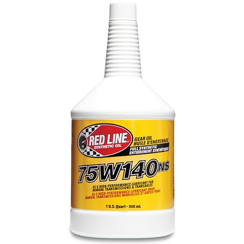 Red Line (57104) 75W140 Non-Limited Slip Synthetic Gear Oil - 1 Quart (12 Pack) - size: 1 Quart (32 Ounce), (Pack of 12)