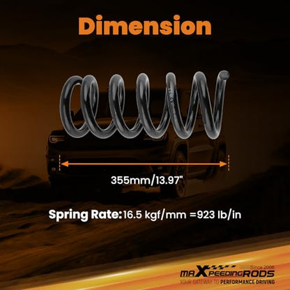 maXpeedingrods 3" Front Lowering Spring Kit for Chevy/GMC C1500 1988-1998 - size: 3" Front