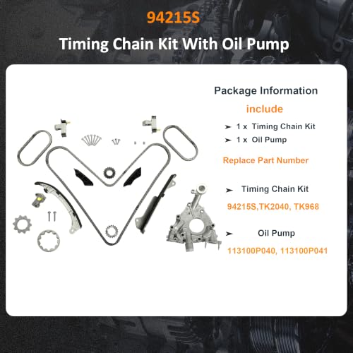 2GRFE 3.5 Timing Chain Kit & Oil Pump Fit For Toyota Lexus 2006-2018 TK2040