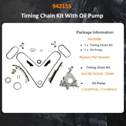 2GRFE 3.5 Timing Chain Kit & Oil Pump Fit For Toyota Lexus 2006-2018 TK2040