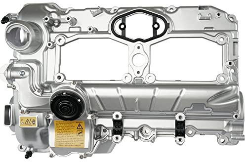 Upgrade Aluminum N20 Engine Valve Cover Kit with Gasket, Bolts & Oil Filler Cap Compatible with 2012-2018 BMW 228i 320i 328i 328i GT xDrive 428i 528i X1 X3 X4 X5 Z4 L4 2.0L Part# 11127588412 264-517 - color: Aluminum Painted Silver