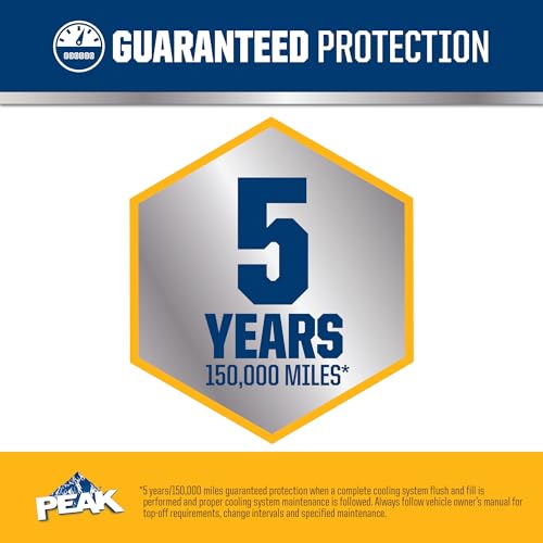 PEAK OET Gold Concentrate Antifreeze/Coolant for North American Vehicles - size: Concentrate