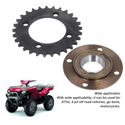 Sprocket Toothless Freewheel Kit, 420 29T Sprocket Carbon Steel Toothless Freewheel for ATVs 4 Pit Off Road Vehicles Go Karts Motorcycles