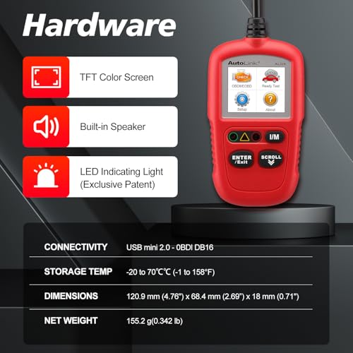 Autel OBD2 Scanner AL329, Vehicle Check Engine Code Reader