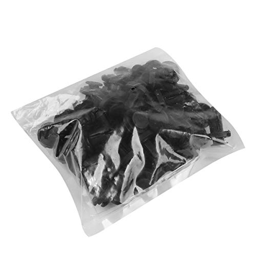 DNA Motoring BMP-Rivet Push Pin Rivet Car Body Clips - [Pack of 50] 10mm BMP Car Fasteners Kit, Nylon, Black - style: 50pcs