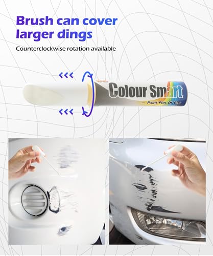 SCUARI Touch Up Paint Pen,Car Paint Pen,Car Paint Scratch Repair,Car Accessories Car Scratch Remover Pen,Car Touch Up Paint,Car Paint Scratch Repair,Paint Pen for Cars Paint Scratch Repair (White) - color: White