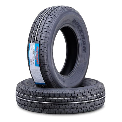 ROCKMAN Trailer Tire ST175/80R13 8-Ply Load Range D 97M Radial 11169, Set2 - size: ST175/80R13/8PR
