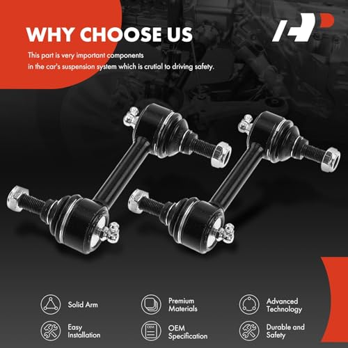A-Premium Front & Rear Sway Bar Link Stabilizer Bar End Link Kit