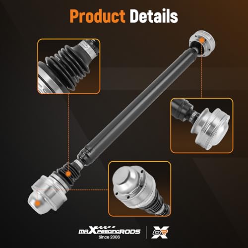 maXpeedingrods 938-142 Front Drive Shaft Propshaft Driveshaft Assembly for Jeep Grand Cherokee L6 4.0L 1999-2001 4WD / AWD Replace# 52099497AC - style: 52099497AD
