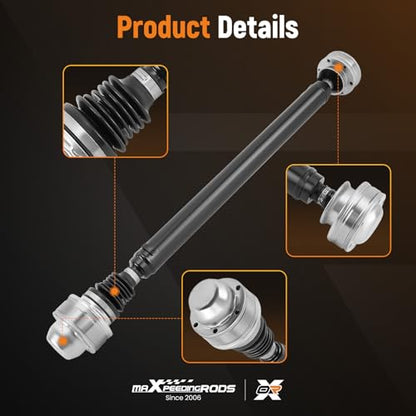 maXpeedingrods 938-142 Front Drive Shaft Propshaft Driveshaft Assembly for Jeep Grand Cherokee L6 4.0L 1999-2001 4WD / AWD Replace# 52099497AC - style: 52099497AD