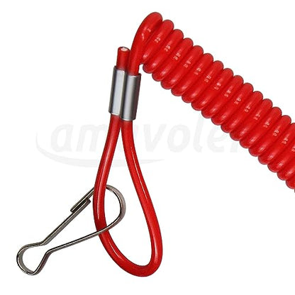 Kill Stop Switch 2 Wires On Off Aftermarket Replacement Parts Compatible for 50cc 70cc 90cc 110cc 125cc 150cc 200cc 250cc ATV Dirt Bike Go Kart Pit Bike.