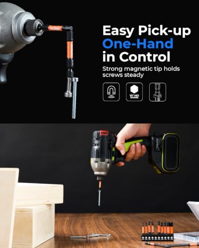 toolant Impact Allen Wrench Drill Bit Set, 20-Piece Metric & SAE, 2-inch - size: 20pcs Hex Bits for Gifts
