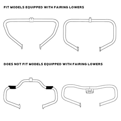 TCT-MOTORPARTS ABS Lower Vented Leg Fairings Glove Box Fits for Harley Touring Road King, Street Glide, Electra Glide, Ultra-Classic 1983-2013 - color: Chrome