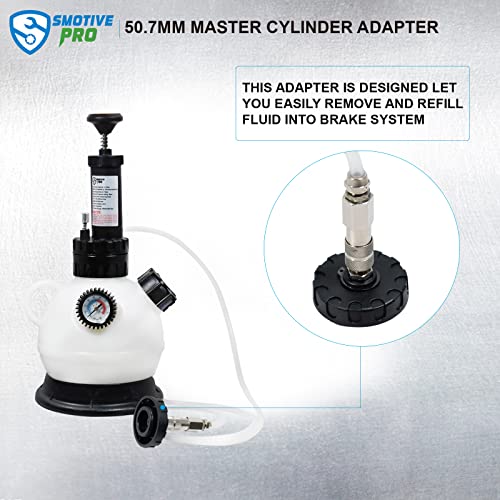 SMOTIVEPRO 50.7mm Master Cylinder Brake Bleeder Adapter - size: 50.7mm Master Cylinder Adapter
