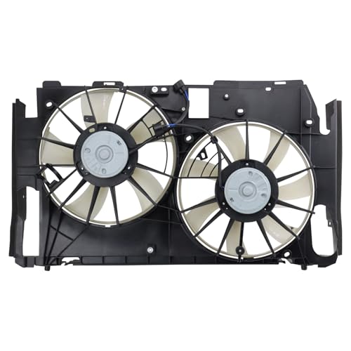 TRQ Radiator Dual Cooling Fan Assembly - style: RFA73759