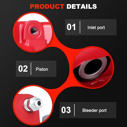 cciyu Front Right/Rear Left Disc Brake Caliper 18-B4728 With Bracket - size: Front Right[18-B4728]
