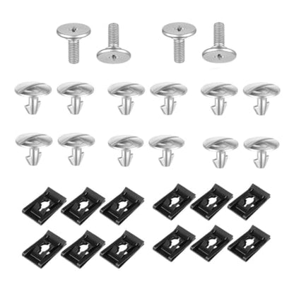 28pcs Engine Under Cover Hardware Kit, Splash Shield Guard Fasteners & Skid Plate Bolts, Radiator Access Pins, Car Clip Replacements Compatible with Honda Civic, Accord, CRV & Acura (28)