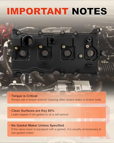 Engine Valve Cover w/Gaskets, Bolts & Oil Cap for 2.5L Altima Sentra Rogue - size: 13264-JA00A