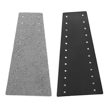 Qiilu Black Leather Motorcycle Brake Clutch Covers, 2pcs Motorcycle Lever Covers 15-18MM/0.59-0.71in Fringe Fit for/