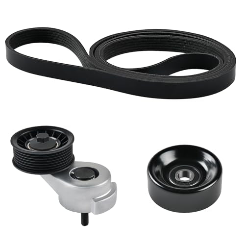 Tecoom Engine Serpentine Belt Tensioner Pulley Assembly Idler Pulley Fit for Dodge Ram 1500 2500 3500 4000 97-01, Durango 98-03, Dakota Ramcharger D150 D250 D350 W150 W250 W350 92-93 3.9L 5.2L 5.9L - size: 90K-38116