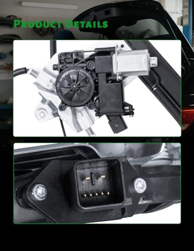 Front Driver Side Power Window Regulator with Motor - size: 748-974