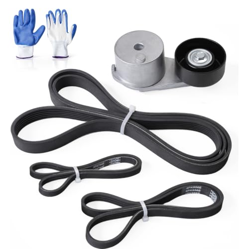 Serpentine Belt with Tensioner Kit #39371 12626059 12670574 - size: 2014-2020 for Silverado 1500/Suburban