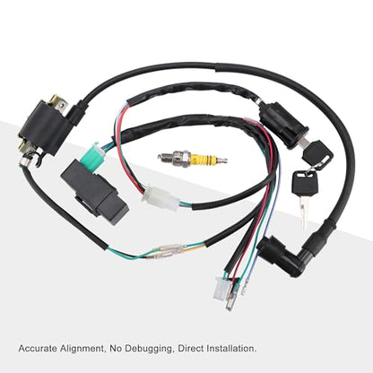GOOFIT Rebuilt Ignition CDI Wiring Kit Harness for 50cc 70cc 90cc 110cc 125cc Stator CDI Coil ATV Quad Bike Buggy Go Kart