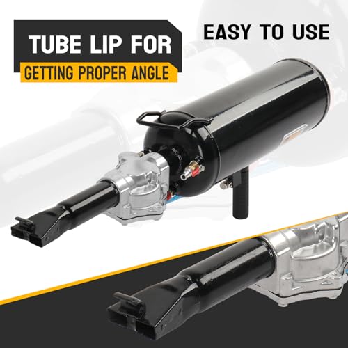 TUFFIOM 2.1/8L Gallon Air Tire Bead Blaster Seater w/Pressure Gauge & Handle, Wheel Trigger Seating Tool Inflator Tank for Motorcycle ATV Car, 87-116PSI Operating Pressure, Black - color: Black