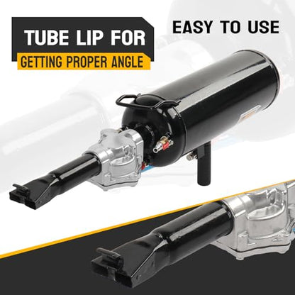 TUFFIOM 2.1/8L Gallon Air Tire Bead Blaster Seater w/Pressure Gauge & Handle, Wheel Trigger Seating Tool Inflator Tank for Motorcycle ATV Car, 87-116PSI Operating Pressure, Black - color: Black