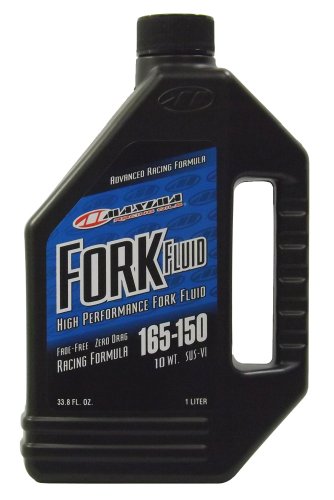 Maxima Racing Oils 59901/10-4PK Racing Fork Fluid 165/150 10w 1L Bottle, 4-Pack - size: 1 Liter, style: 4 Pack