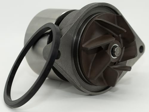Direct Fit A77703 Water Pump for Case - Diesel Tractor - Coolant Pump with Pulley and Gasket (O-Ring) - Primed, Painted - Meets or Exceeds OEM Spec