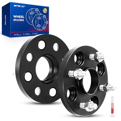 KAX 4x100mm Hub-Centric Wheel Spacers 15mm for Toyota Yaris - color: Black, size: 4x100mm -54.1mm -M12x1.5 -15mm thick
