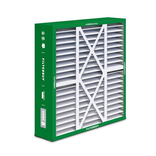 Filterbuy 16x20x5 Air Filter MERV 8 Dust & Allergy Defense (2-Pack) - style: 16x20x5