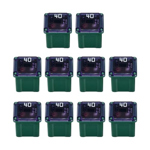 10 Pack 58 V 40 A Low-Profile Micro Cartridge Fuses - color: 40A