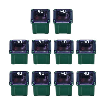 10 Pack 58 V 40 A Low-Profile Micro Cartridge Fuses - color: 40A