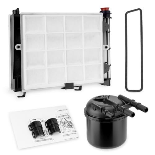 Fuel Filter Element 6.7 Diesel Compatible with 2017-2025 Ford F250 F350 F450 F550 Super Duty 6.7L Powerstroke, Fuel Filter Water Separator Kit Replace# FD-4624 FD-4625 HC3Z-9N184-B HC3Z-9N184-C