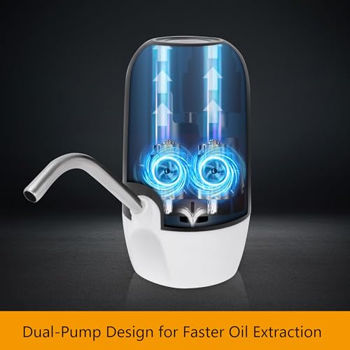 Oil Pump Extractor, Upgraded Self-Powered Electric Oil Change Pump, No Need Powered by Car, Engine Oil Transfer Pump, Fluid Transfer Pump for Marine, Boat, Car, ATV, RV, Truck, Motorbike
