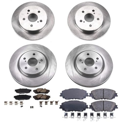 PowerStop Z17 Replacement Brake Pad & Rotor Kit Front & Rear KOE8348 - style: Stock Replacement
